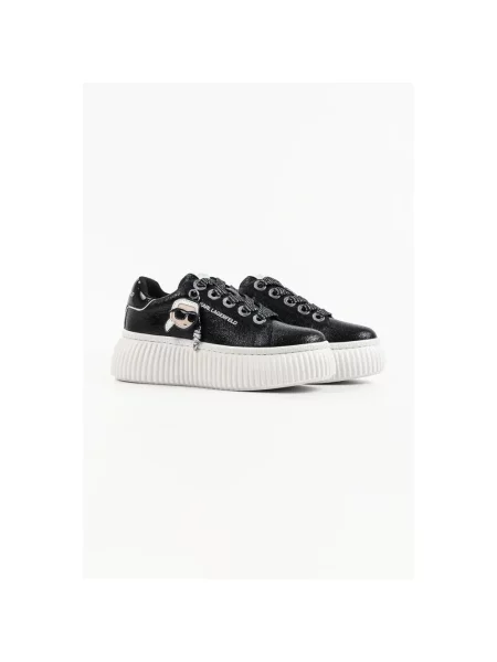 Sneakersy Karl Lagerfeld skórzane czarne