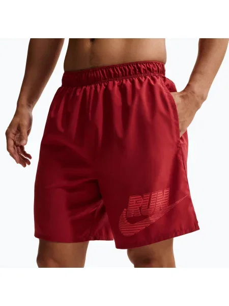Férfi rövidnadrág Nike Challenger Dri-Fit Brief-Lined 7" team crimson/light crimson. Méret: piros
