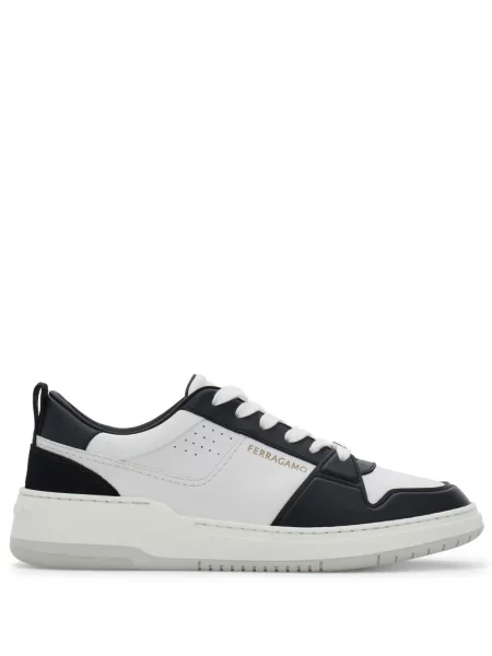 Sneakerși Ferragamo din piele alb