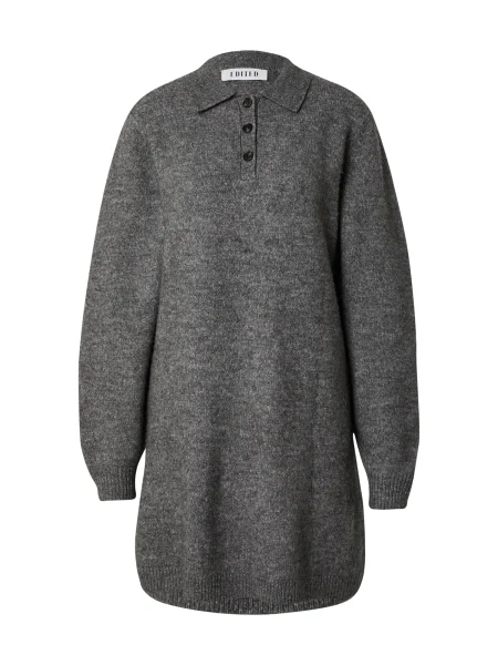 EDITED Rochie Jeni Knit Dress' gri