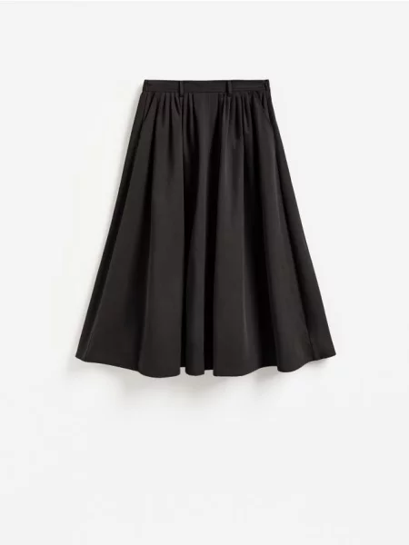 Reserved Fustă cu adaos de Lyocell gri-închis gri