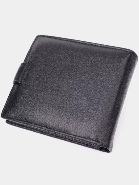 Кожаный кошелек St Leather Accessories черный