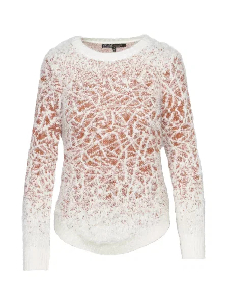 KOROSHI Pulover portocaliu închis alb