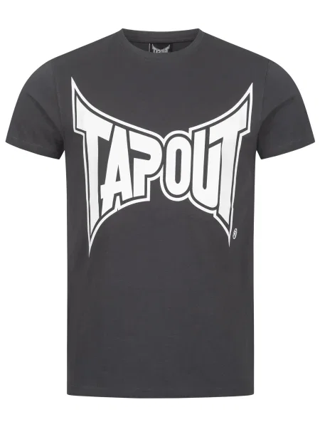 Tapout Tricou gri metalic alb