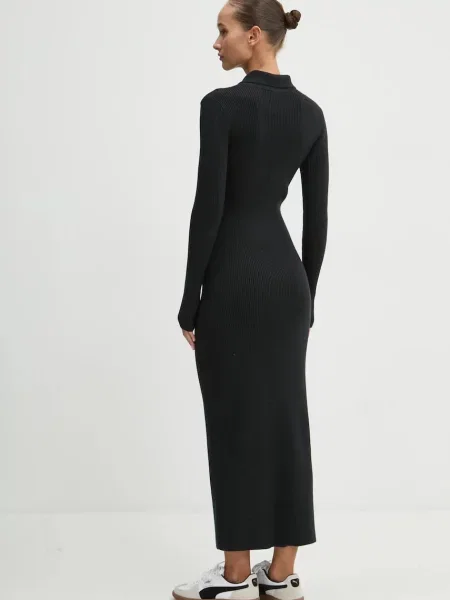 Šaty Abercrombie & Fitch maxi černá
