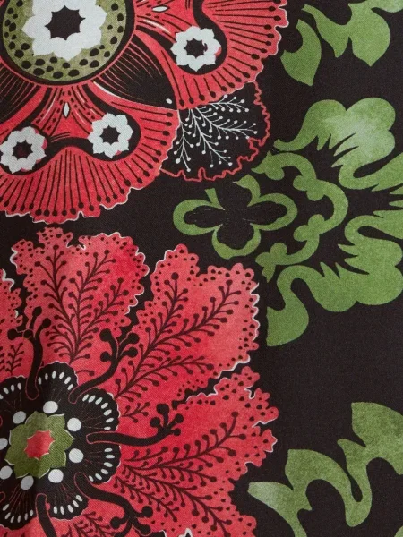 Fustă La Doublej cu model floral cu imagine negru