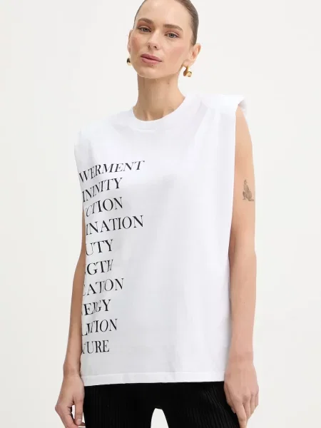 Top Elisabetta Franchi alb