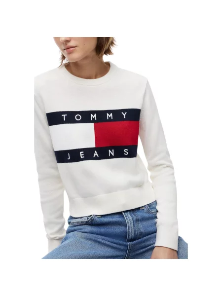Svetr Tommy Jeans bílý
