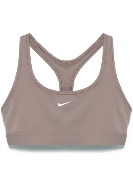 Флийс тениска Nike изрязани бяло