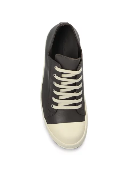 Sneakerși Rick Owens din piele maro