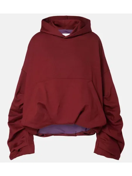 Hanorac cu glugă Dries Van Noten bordo