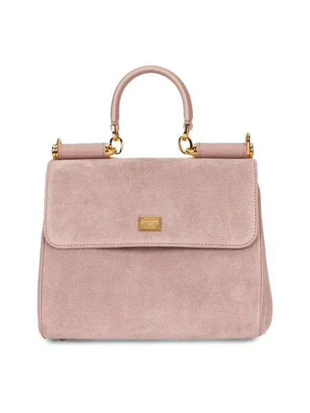Torebka Dolce And Gabbana skórzana różowa
