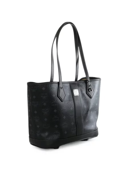 Geantă shopper Mcm cu imagine negru