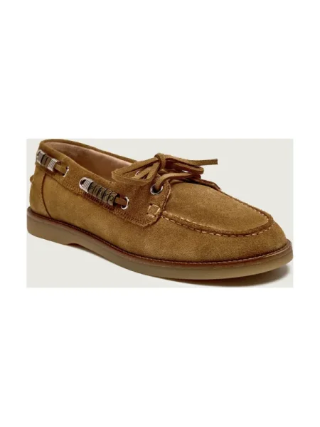 Pinko Mocasini GRACE 01 | piele întoarsă maro