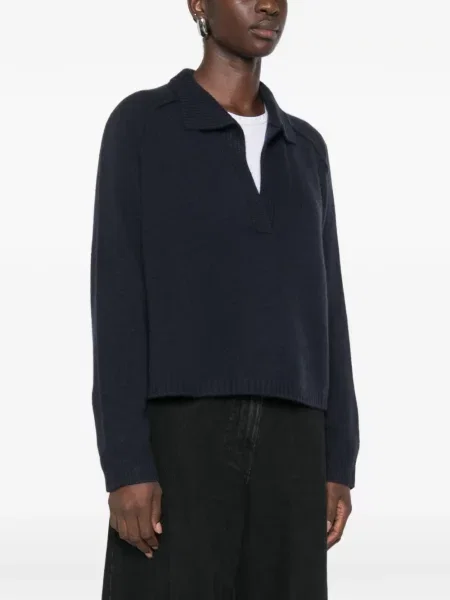 Gulerat tricou polo Kujten albastru