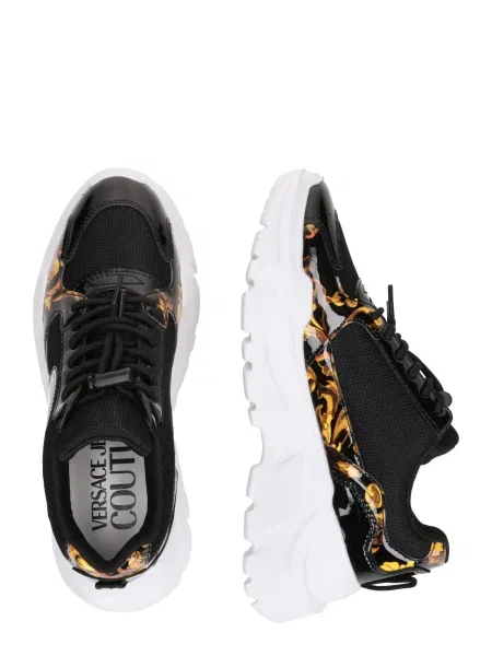 Versace Jeans Couture Nízke tenisky hnedá / tmavožltá biela čierna