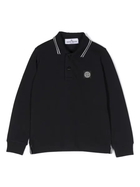 Koszulka polo dziecięca Stone Island niebieska
