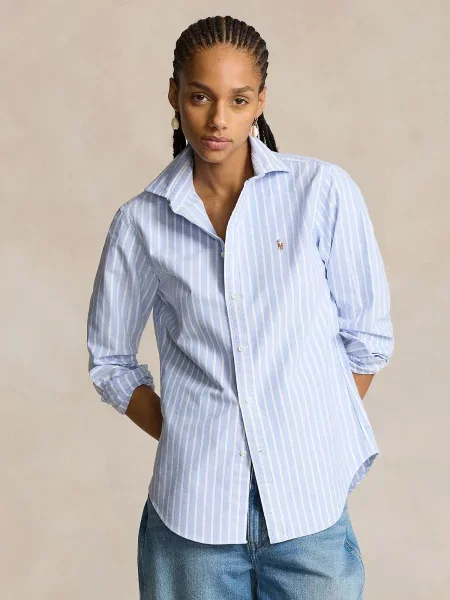Polo Ralph Lauren Bluza svetlo modra bela