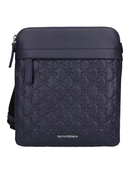 Torba Harmont & Blaine skórzana niebieska