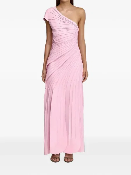 Rochie maxi Acler cu un umăr gol roz