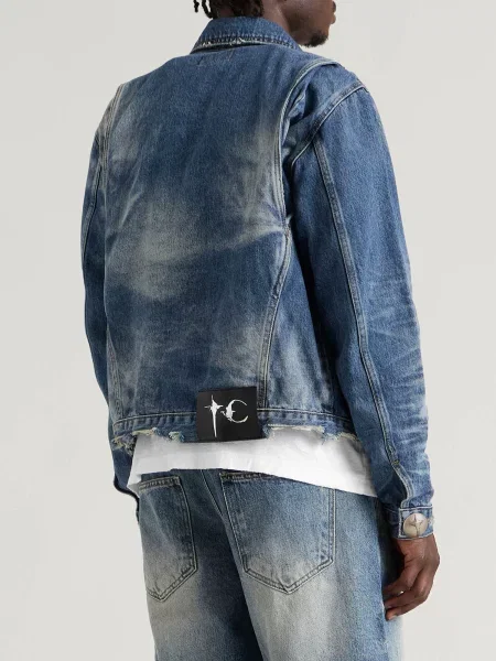 Kurtka jeansowa Thug Club niebieska