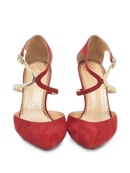 Γοβάκια Charlotte Olympia σουέτ κόκκινο