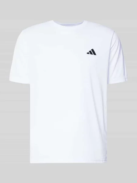 T-shirt z nadrukiem etykiety Adidas Training biała