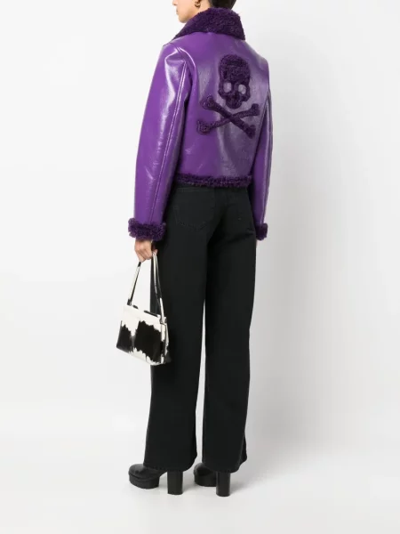 Baikeris striukė Philipp Plein violetinė