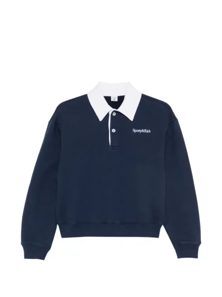 Top Sporty & Rich s vezom plava