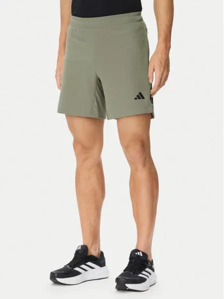 Adidas Szorty sportowe Primelift 3 Stripes beżowy
