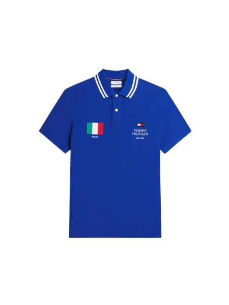 Koszulka polo Tommy Hilfiger niebieska