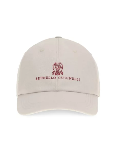 Czapka z daszkiem Brunello Cucinelli biała