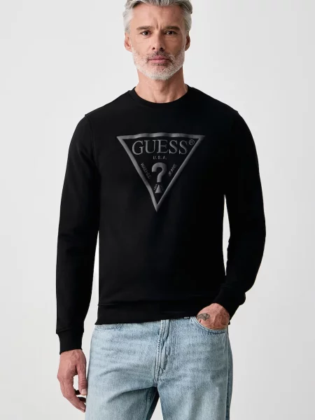 Guess hanorac pentru bărbați cu negru