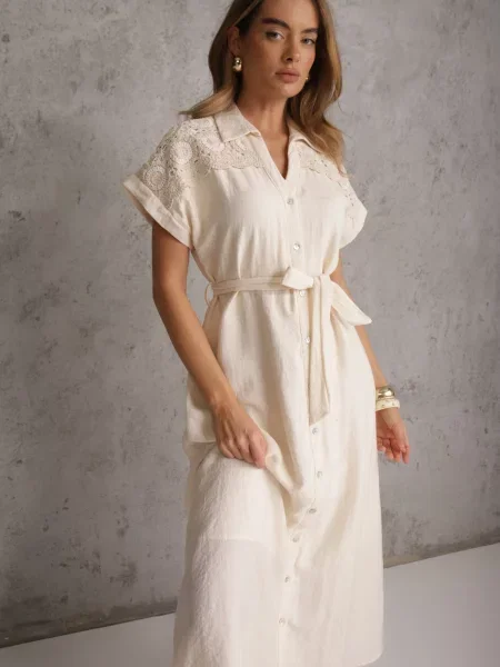 Rochie Tyrielle deschis bej