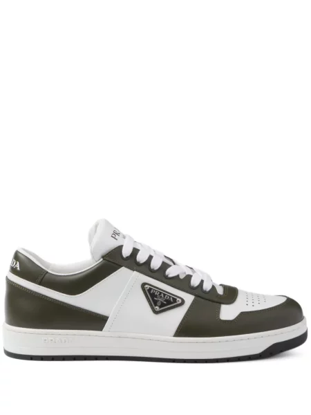 Sneakerși Prada din piele alb