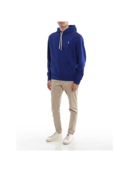 Bluza z kapturem Ralph Lauren z kapturem niebieska