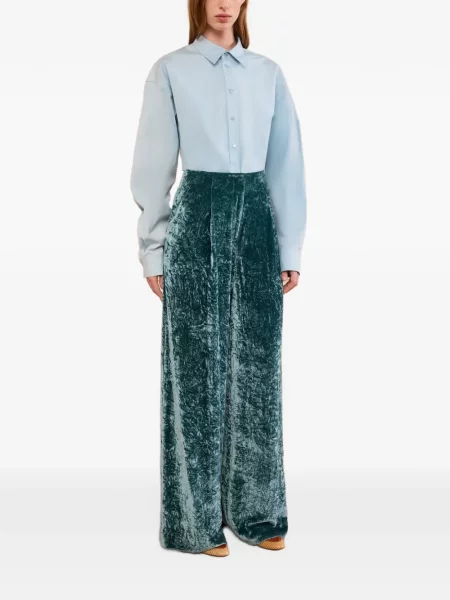 Pantaloni Ulla Johnson de catifea verde