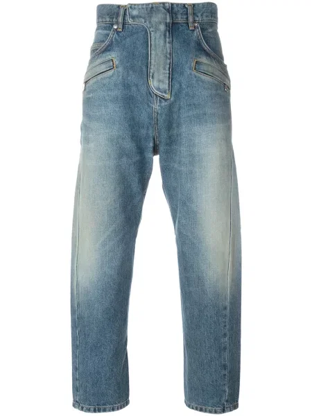 Decupat blugi Balmain albastru