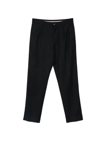Pantaloni Canali de lână albastru