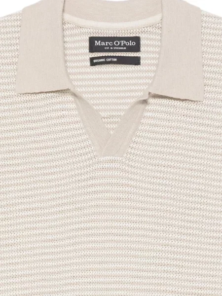 Gulerat tricou polo Marc O'polo gri