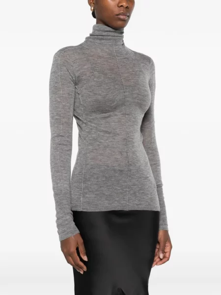 Top Elisabetta Franchi de lână gri