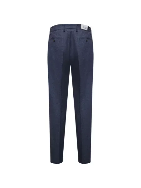 Pantaloni Eleventy conici albastru