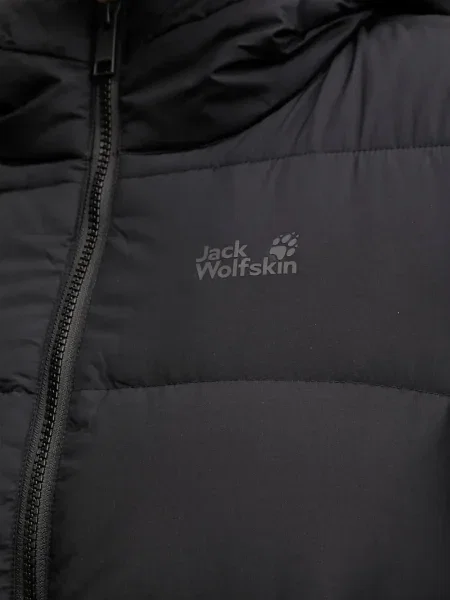 Palton Jack Wolfskin cu glugă negru
