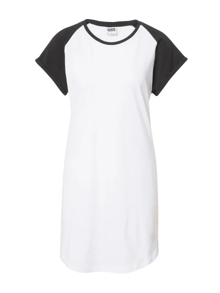 Urban Classics Rochie negru alb