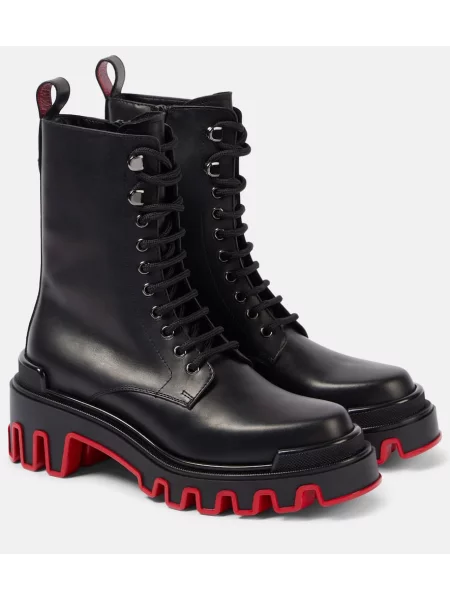 Botine Christian Louboutin din piele negru