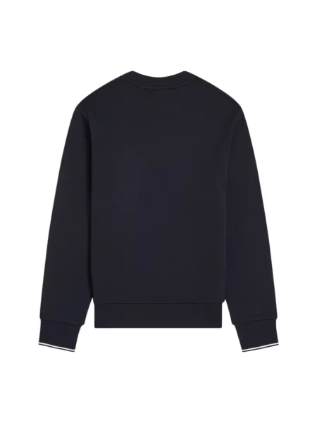 Bluza nierozpinana Fred Perry z okrągłym dekoltem niebieska