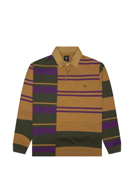 Lung tricou polo South2 West8 galben