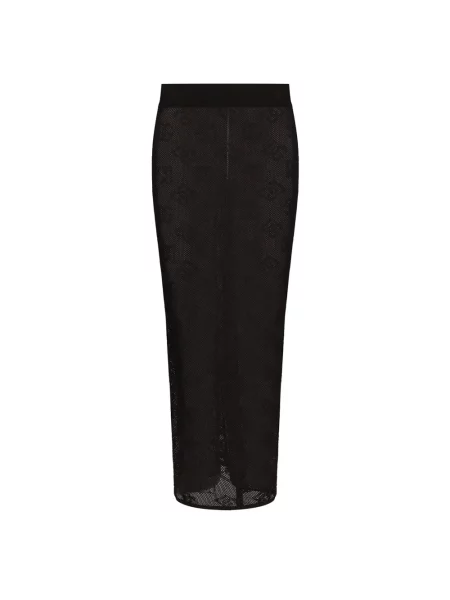 Osłona spódnica ołówkowa Dolce And Gabbana z siateczką czarna