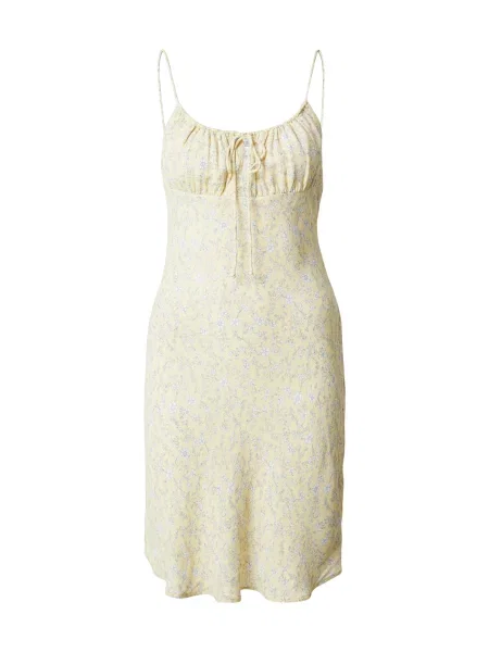 & Other Stories Rochie de vară galben deschis / gri alb