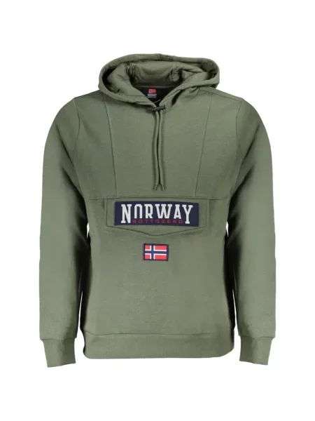 Суичър с качулка Norway 1963 зелено